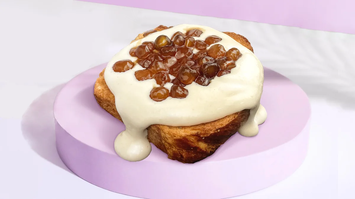 Buttery Brioche Toast+Cheese Cream+Pearls