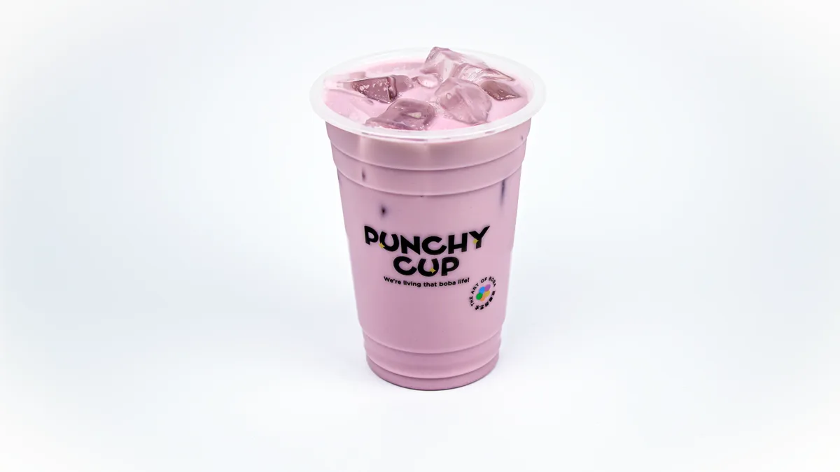Coconut Taro Milk Tea 💙