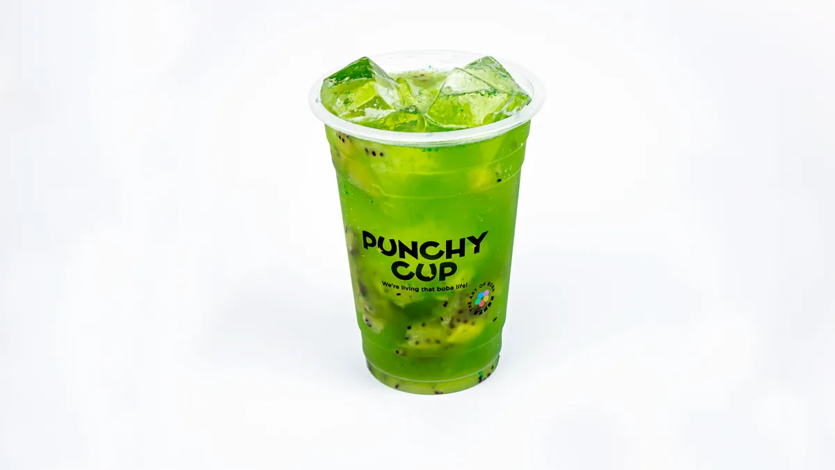 Kiwi Green Tea+Kiwi Dices