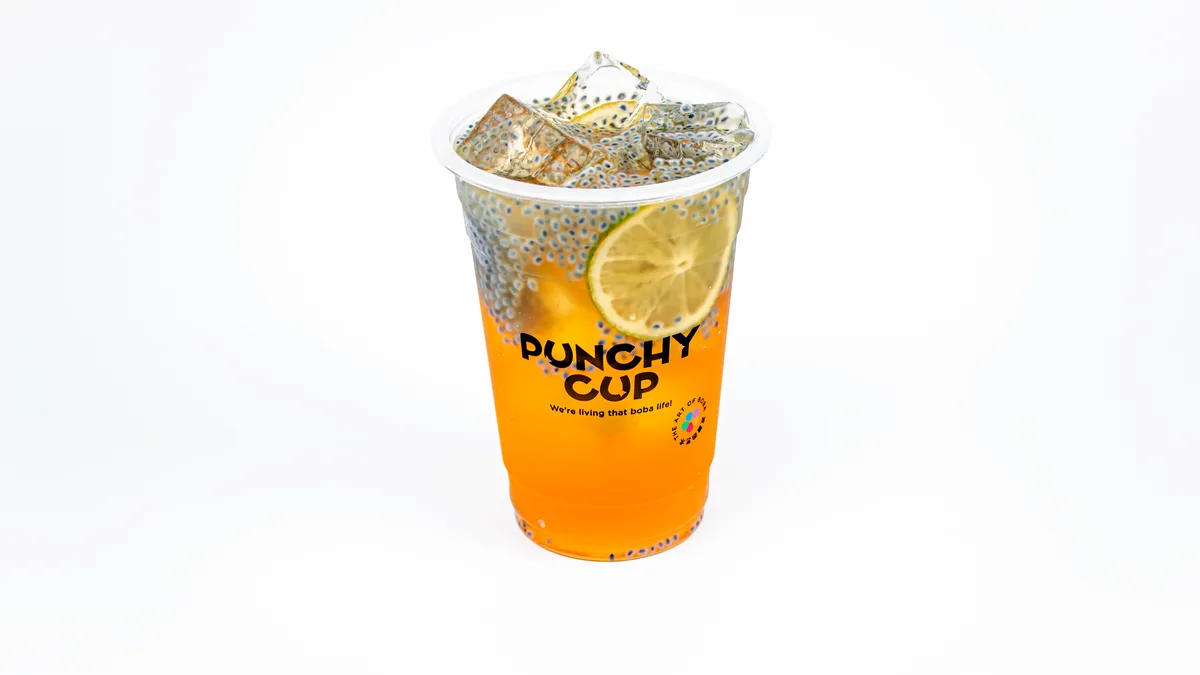 Peach-Lemon Green Tea+Basil Seed