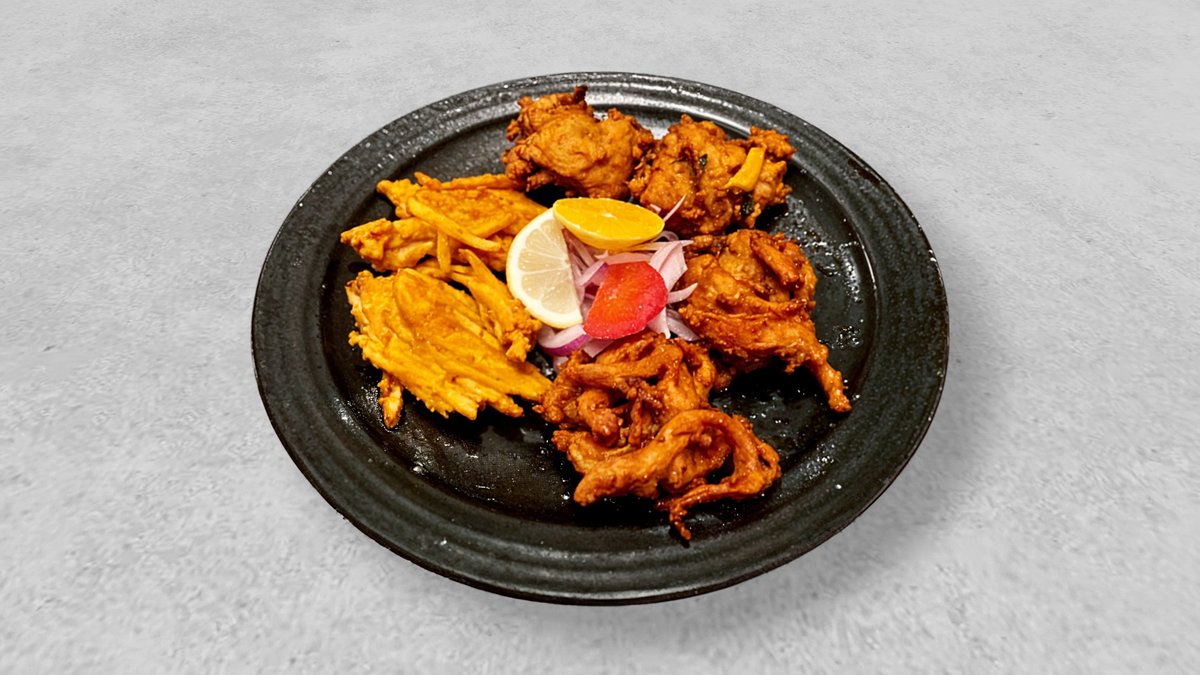 ポテトバジ Potato Bhaji with mint sauce