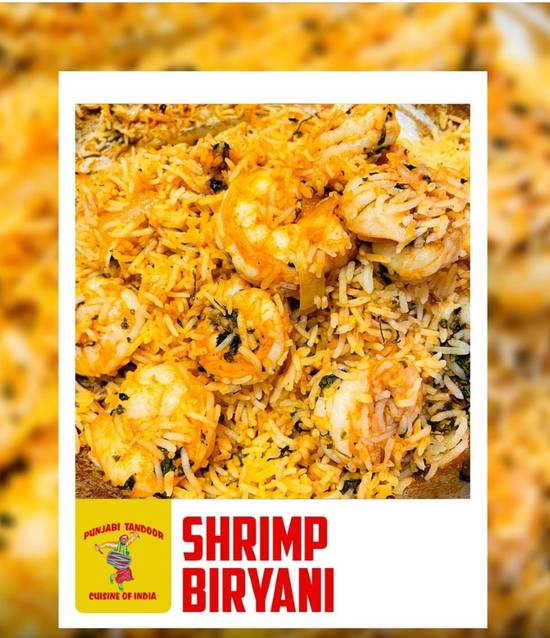 Shrimp biryani