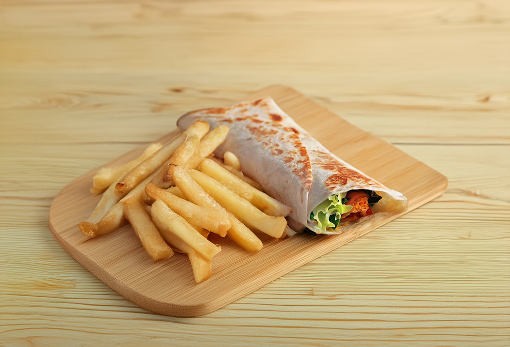 Burrito de Pollo con Papas
