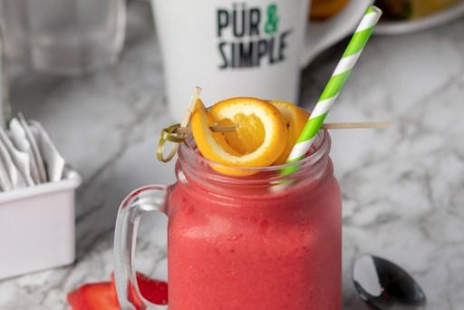 Strawberry and Banana Smoothie  / Smoothie Fraise and Banane