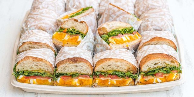 Perfect Egg Ciabatta Sandwich Platter