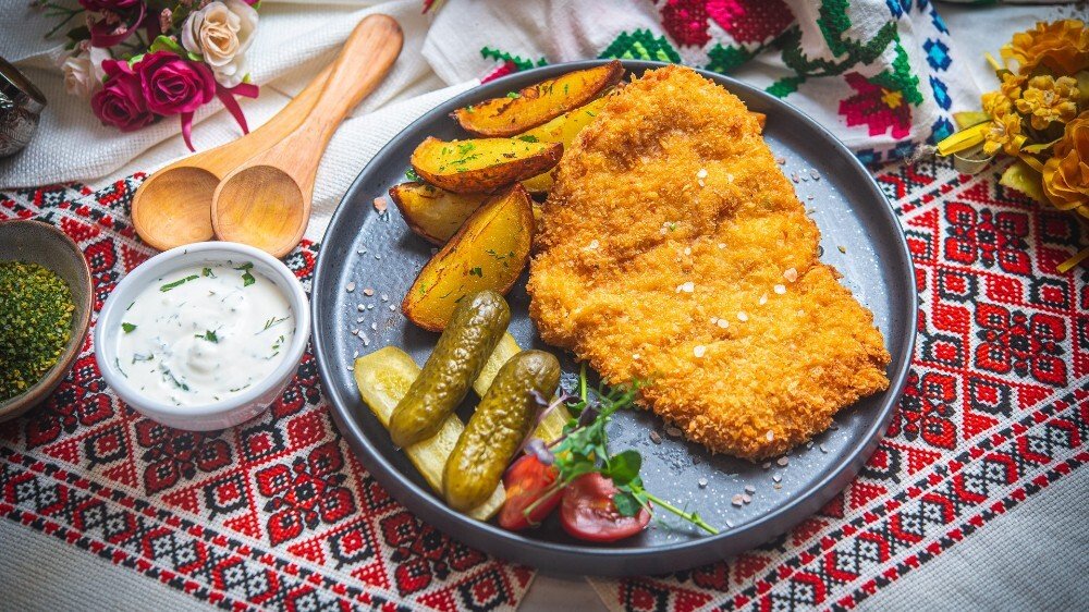 ⭐Paneeritud sealiha garniiriga⭐