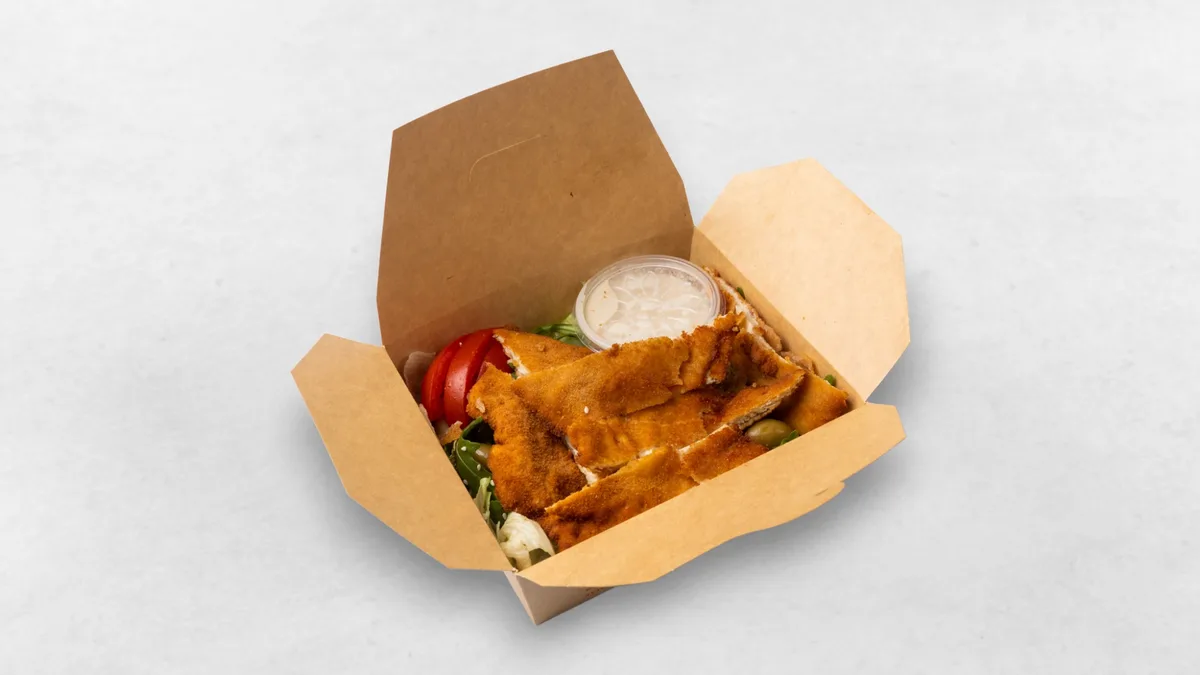 Hähnchenstreifen Salat