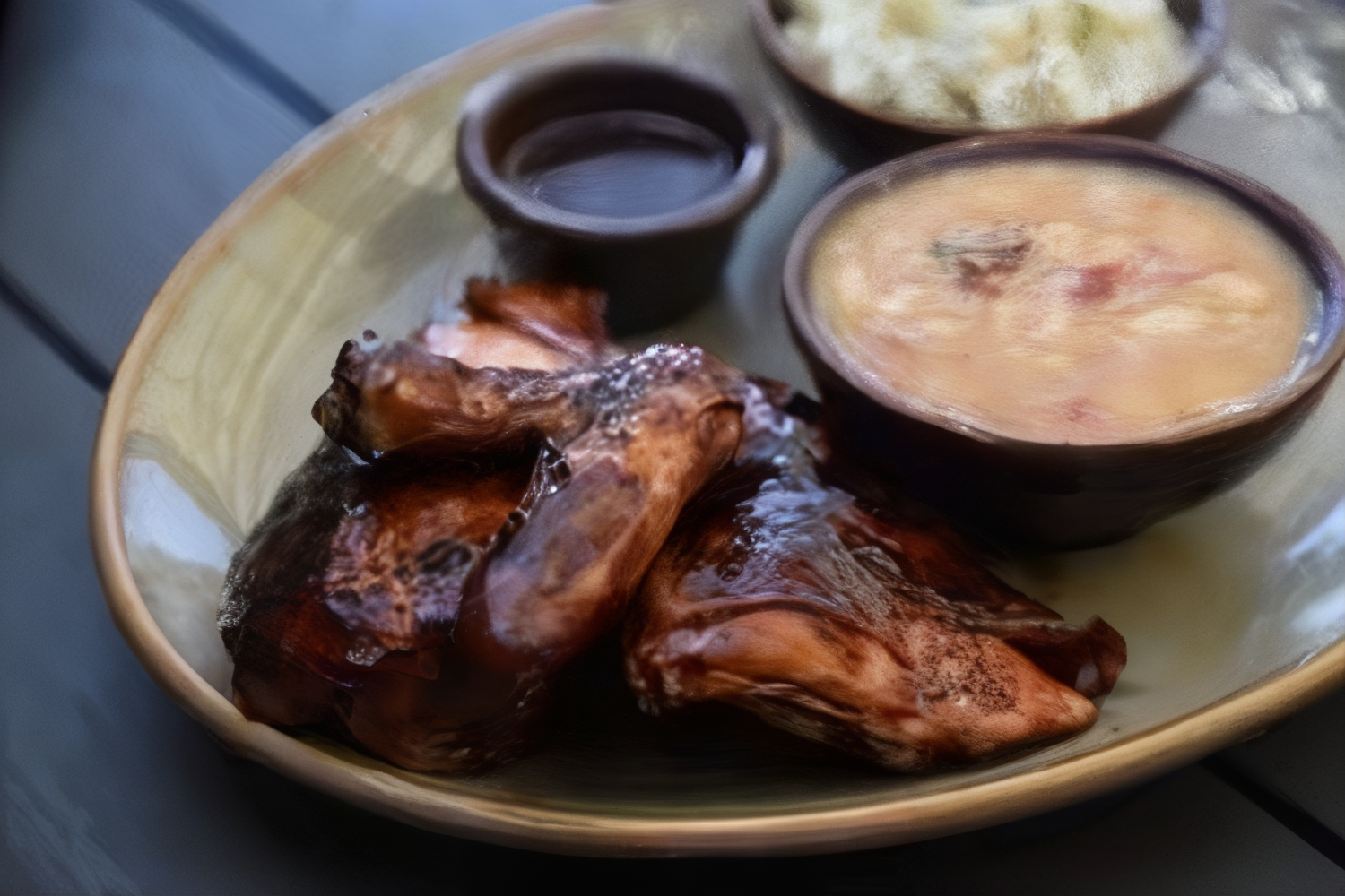 Dinner- Smoked and Charred Half Chicken