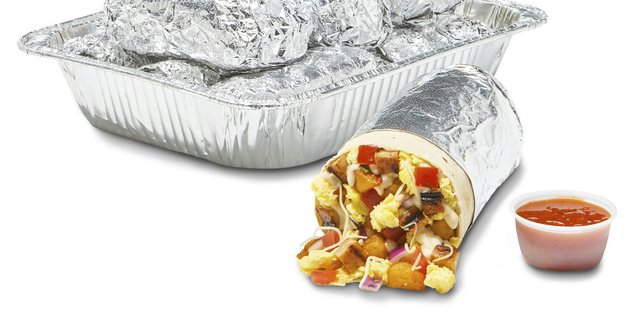 Regular Breakfast Chicken Burrito