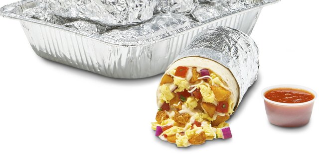 Regular Breakfast Egg and Potato Burrito