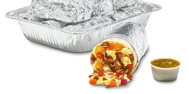 Small Breakfast Chorizo Burrito