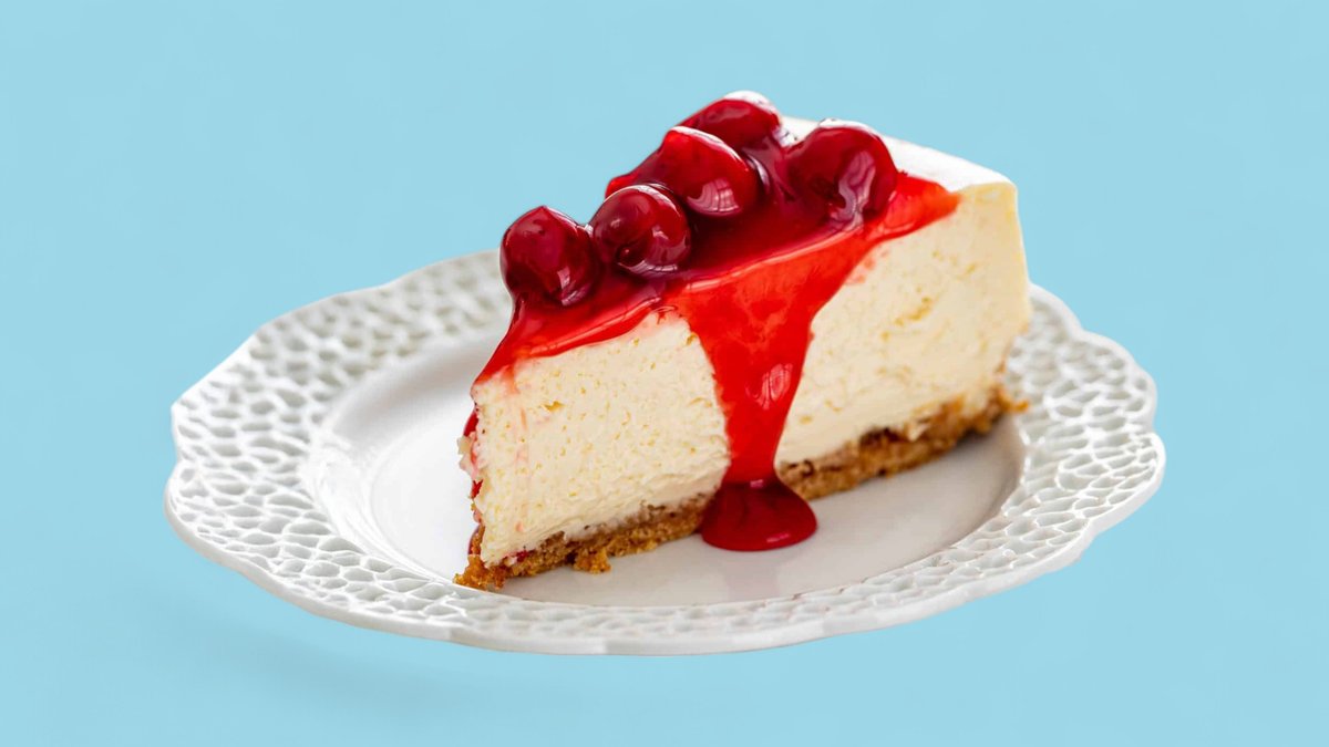 Çiyələkli cheesecake