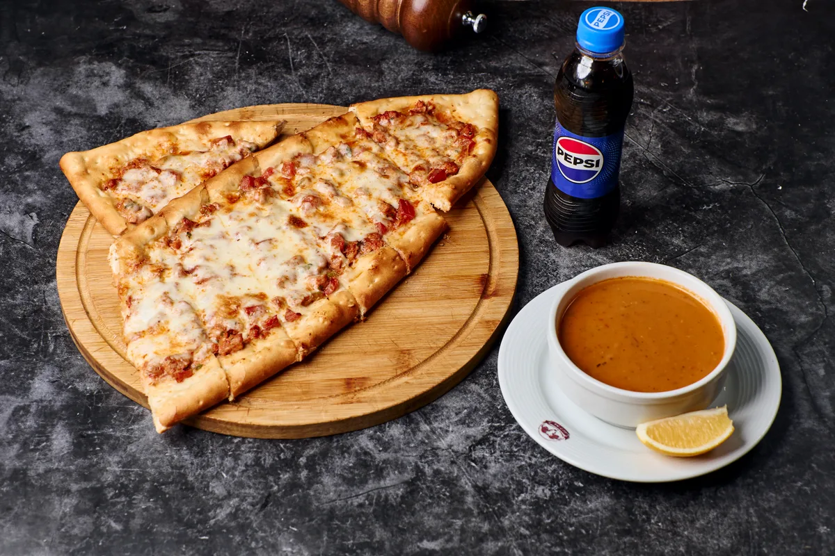 Qarışıq Pide  + Mərci Şorbası + Pepsi 250 ml
