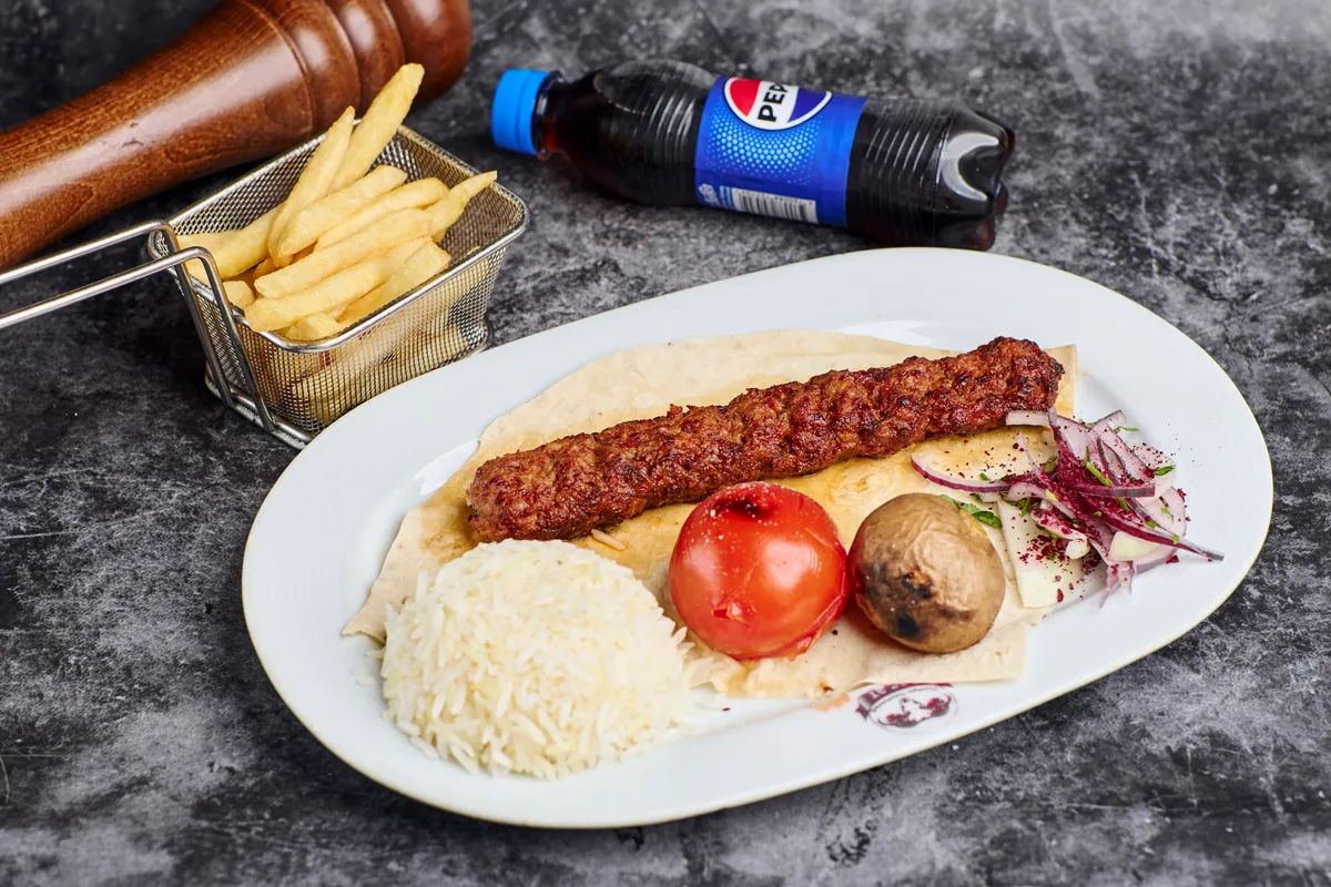 Quzu Adana + Kartof fri + Pepsi 250 ml