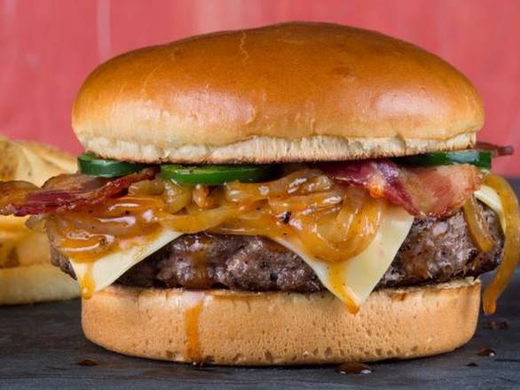 Double Hand-Smashed Kentucky Bourbon Burger
