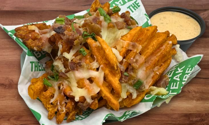 Side Car Loaded Sweet Potato Waffle Fries