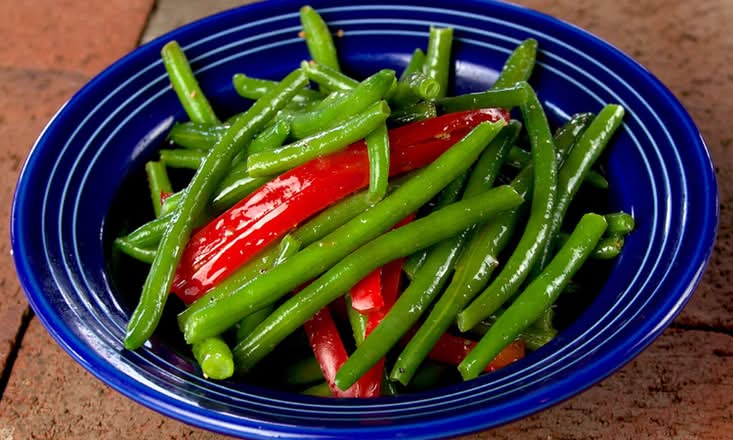 Side Car Sautéed Green Beans and Red Peppers