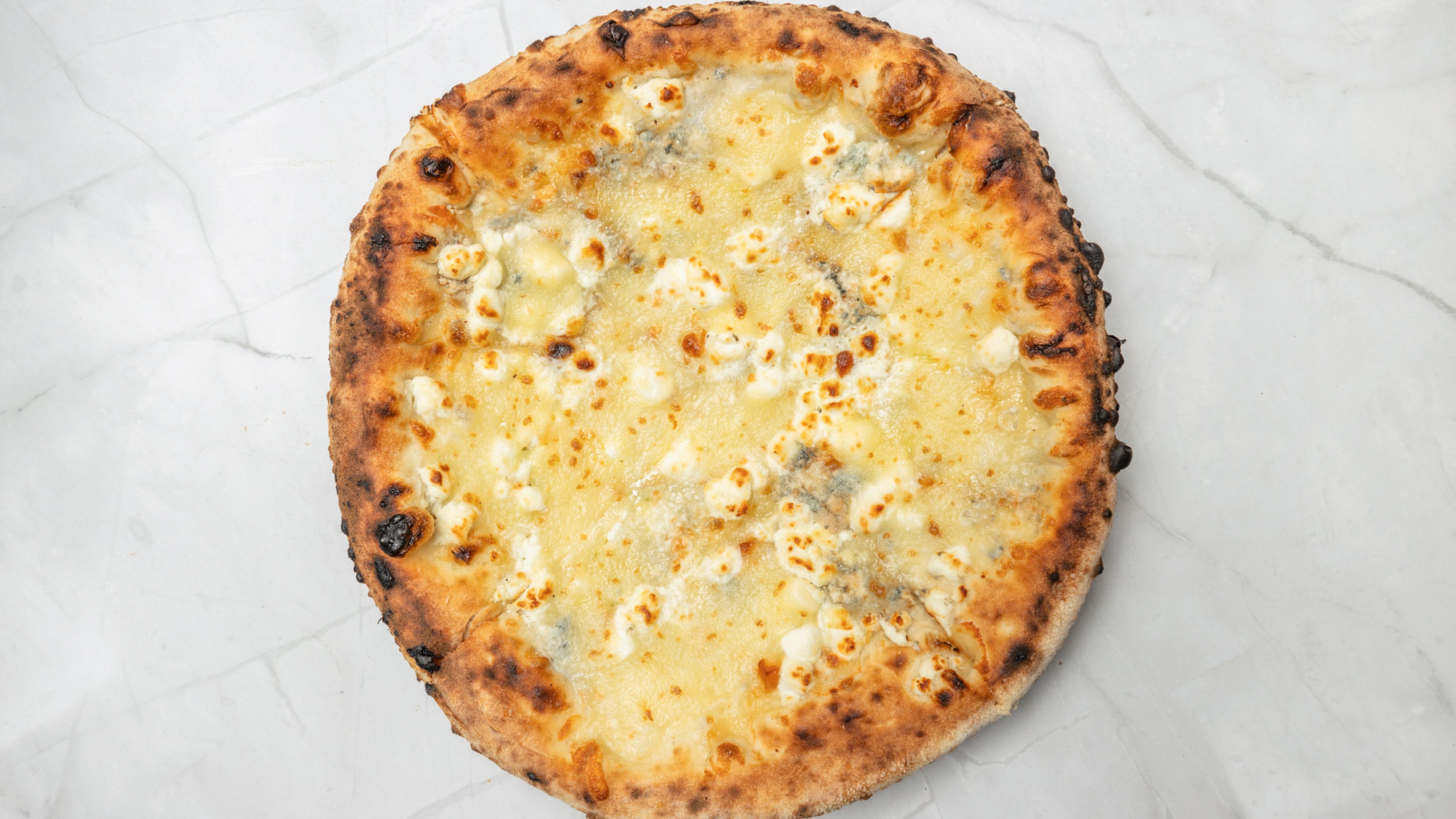Quattro Formaggi Four Cheese Pizza