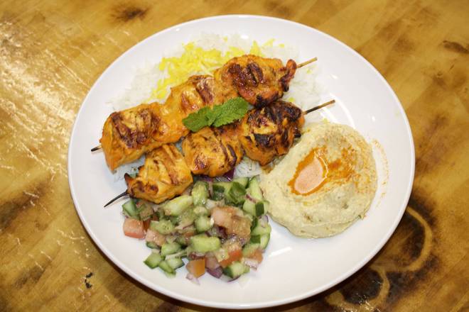 (New In Menu) Chicken Thigh Meat Kebob Plate