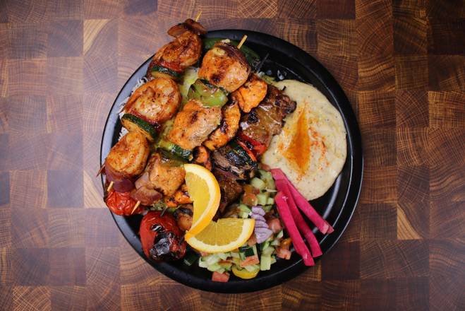 Surf and Turf  Kabob Plate