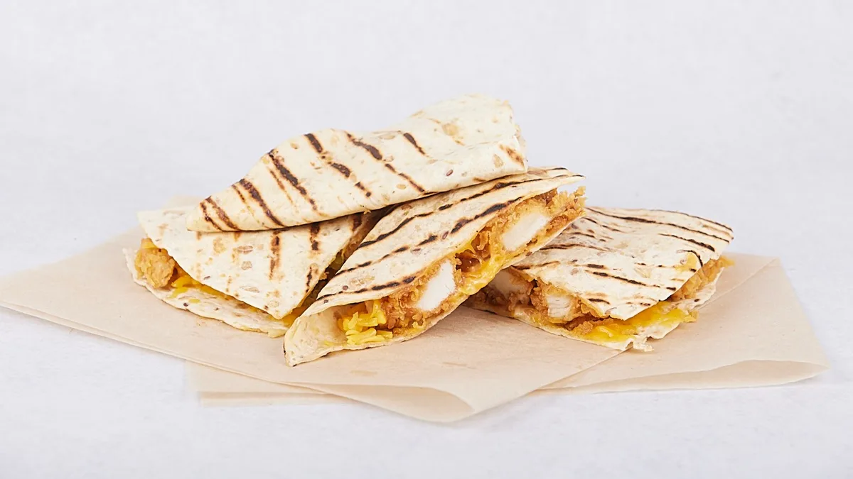 Quesadilla s kuracími stripsami