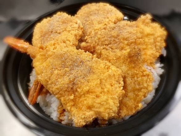 Fried Shrimp Rice Bowl