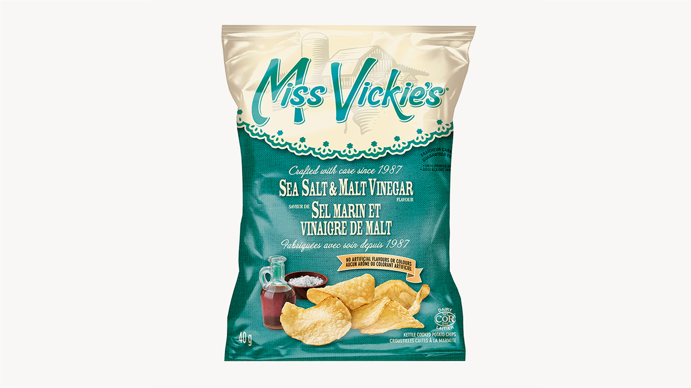Miss Vickie's - Sea Salt and Malt Vinegar 40g