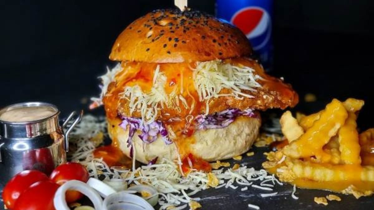 Amerikai Csirkeburger dupla sajttal