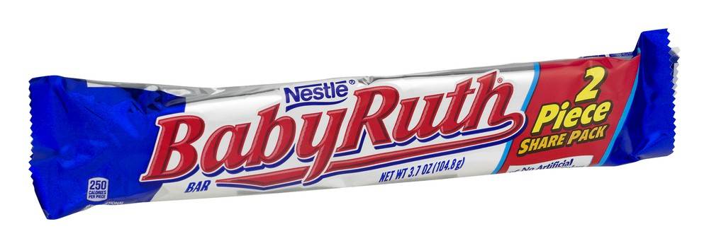 Baby Ruth Candy Bar, Milk Chocolate (3.7 oz, 2 ct)