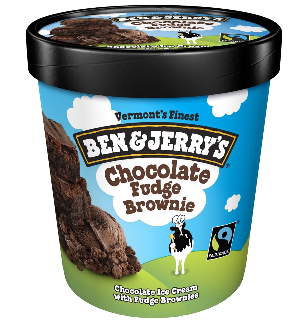 Ben and Jerry's Ice Cream, Chocolate Fudge Brownie (16 oz)
