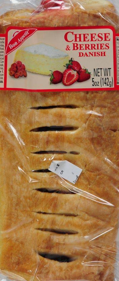 Bon Appetit Berry and Cheese Danish, 5oz