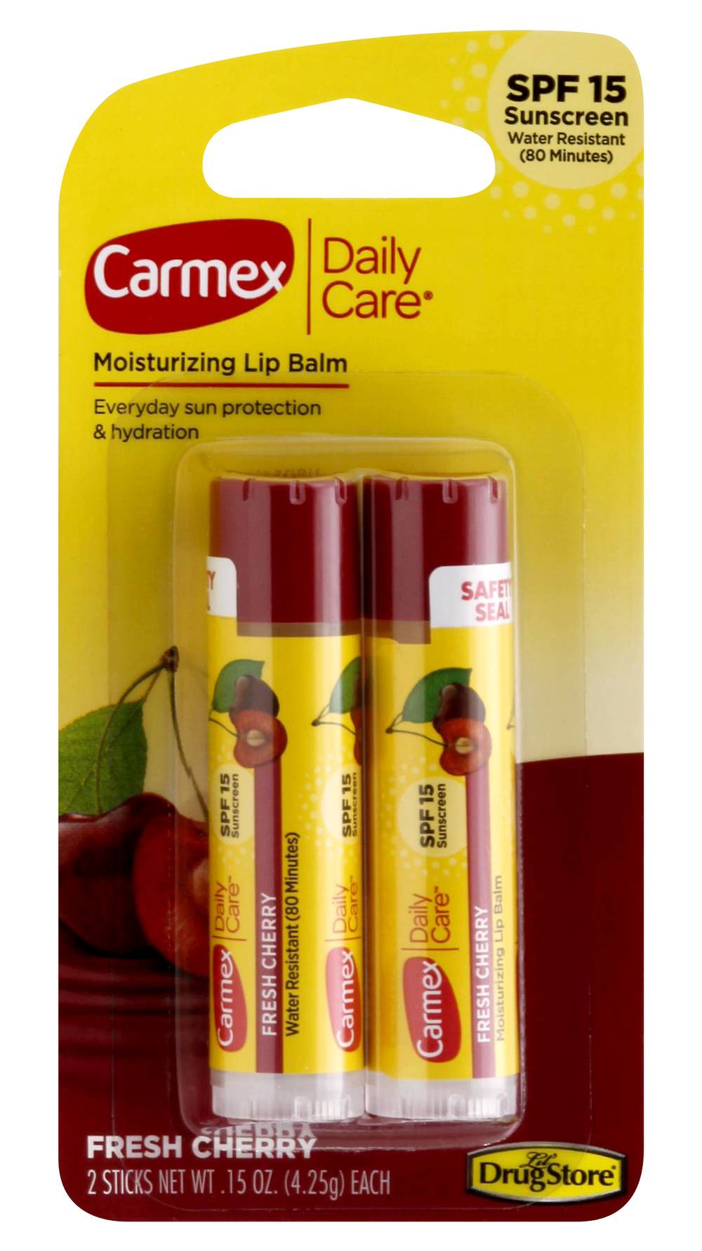Carmex Fresh Cherry Daily Care Moisturizing Lip Balm (0.15 oz, 2 ct)