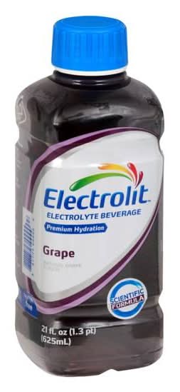 Electrolit Premium Hydration Electrolyte Beverage Drink, Grape (21 fl oz)