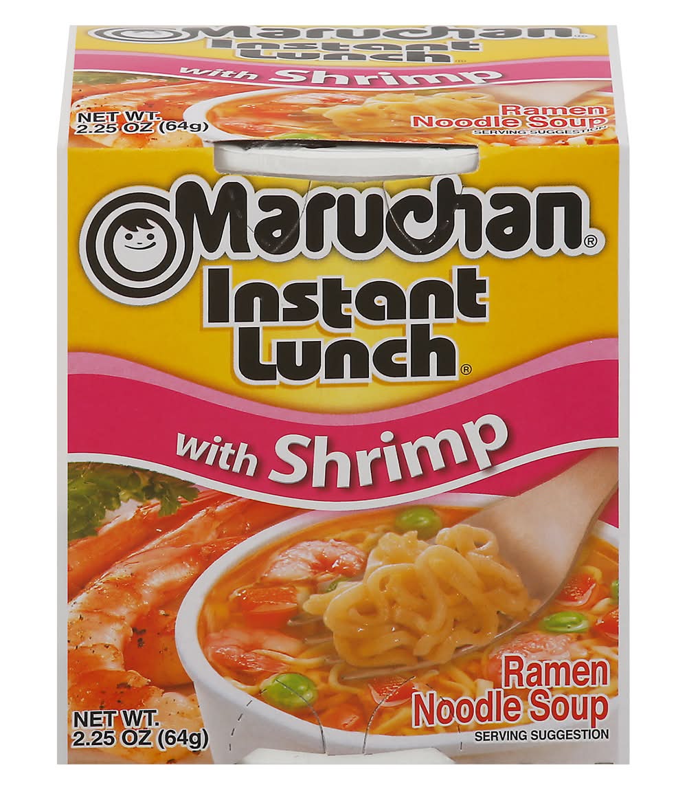 Maruchan Instant Lunch Ramen Noodle Soup, Shrimp (2.25 oz)
