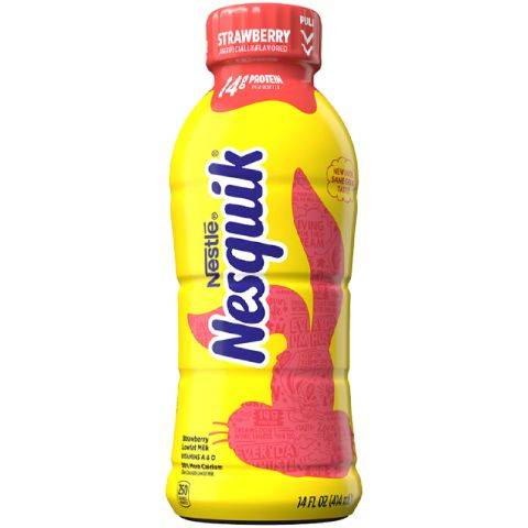 Nesquik Low Fat Milk, Strawberry (14 fl oz)