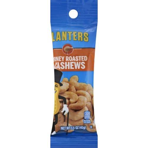 Planters Honey Roasted Cashews Tube 1.5 oz