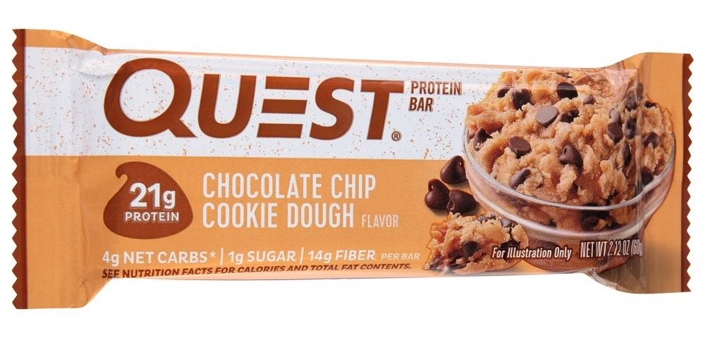 Quest Chocolate Chip Cookie Dough Bar 2.12 oz