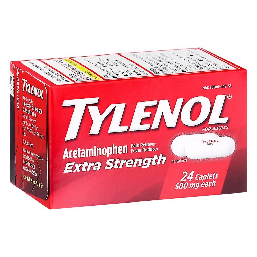Tylenol Extra Strength Acetaminophen 500 mg (1.2 oz)