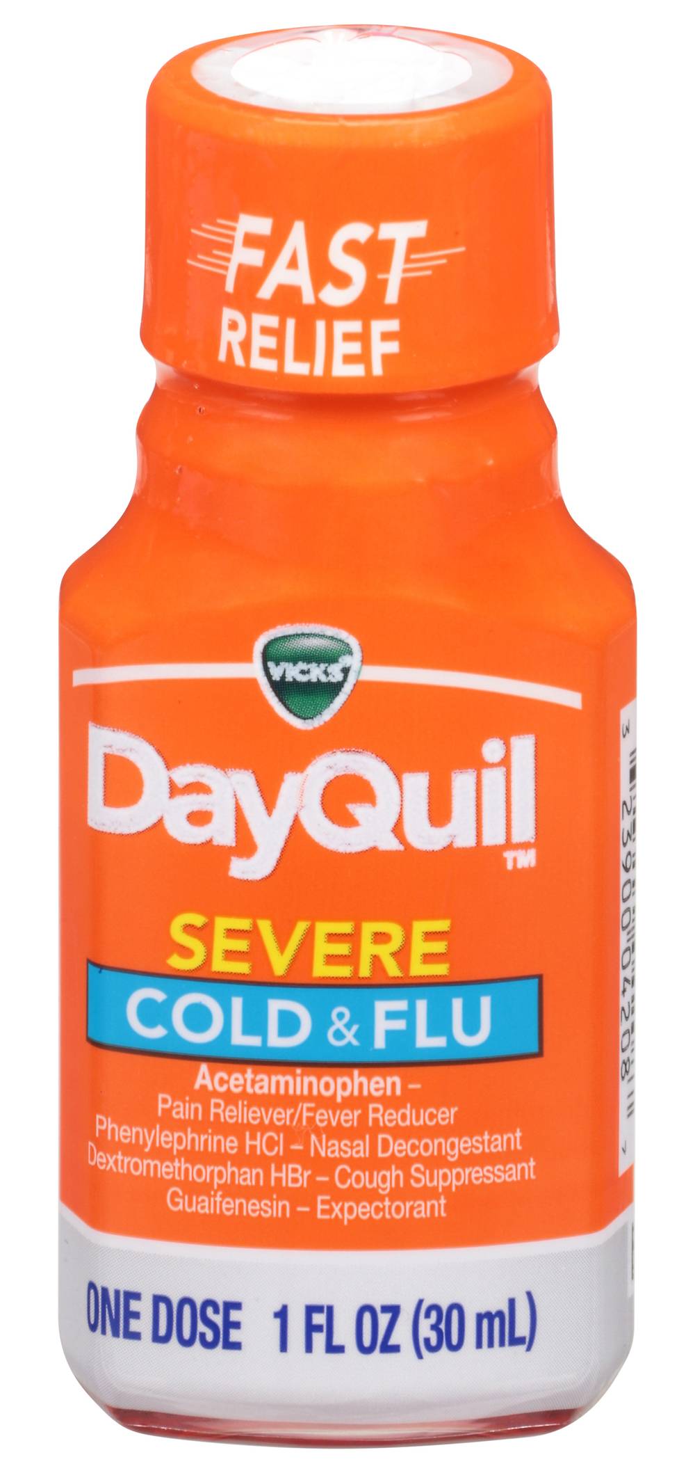 Vicks Dayquil Fast Relief Severe Cold and Flu (1 fl oz)