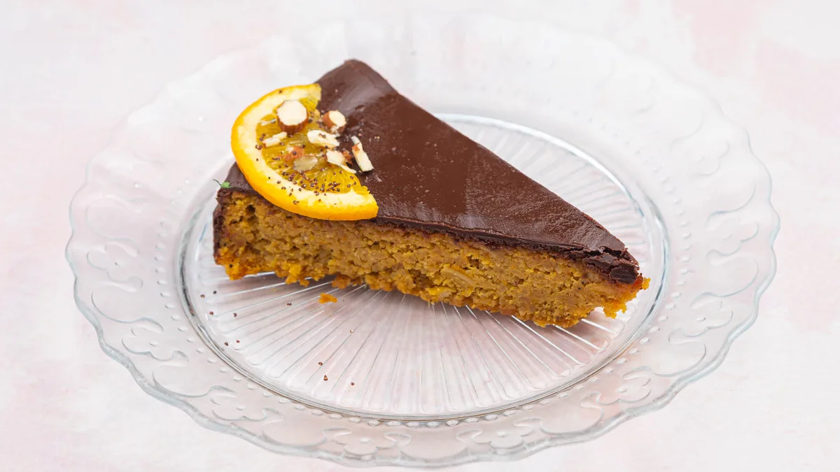 Flourless orange almon cake