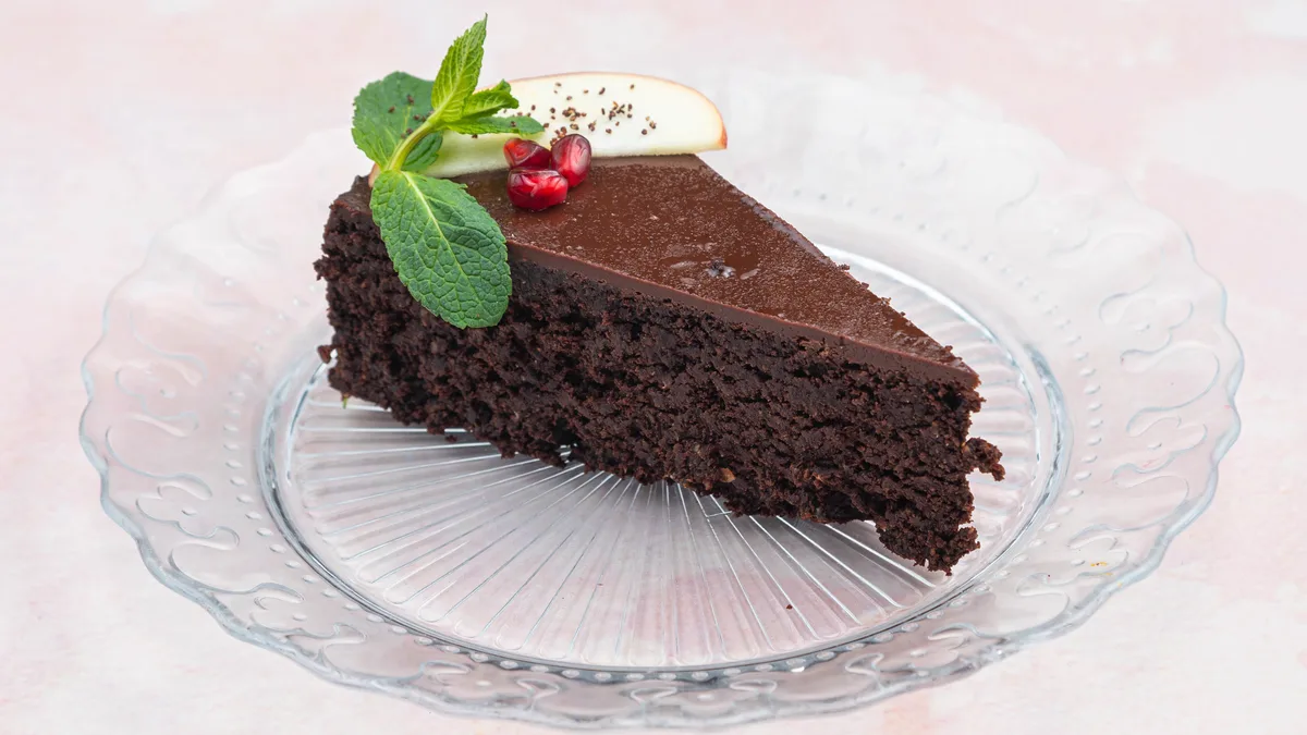 Vegan chocolate browne cake