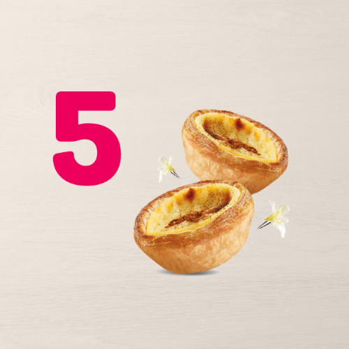 5 Pastéis de Belém