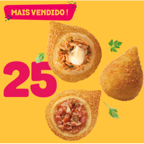 Compre 20 Coxinhas Especiais, Leve 25
