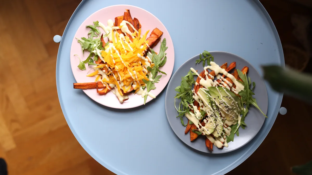Cheesy batat deliš vege GF
