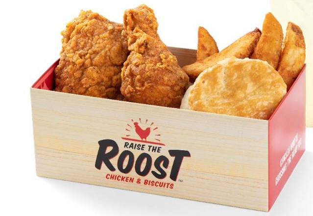 2pc White Meat Breaded Chicken Combo Meal