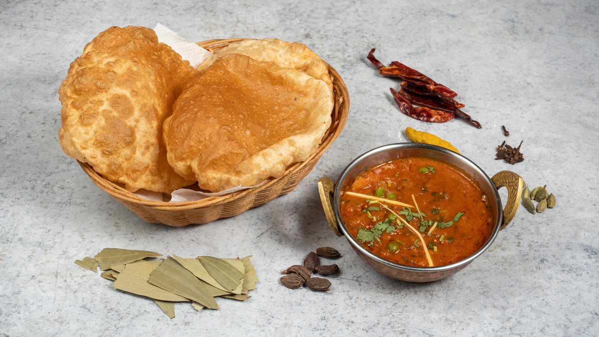 Aalu ki sabji and Puri
