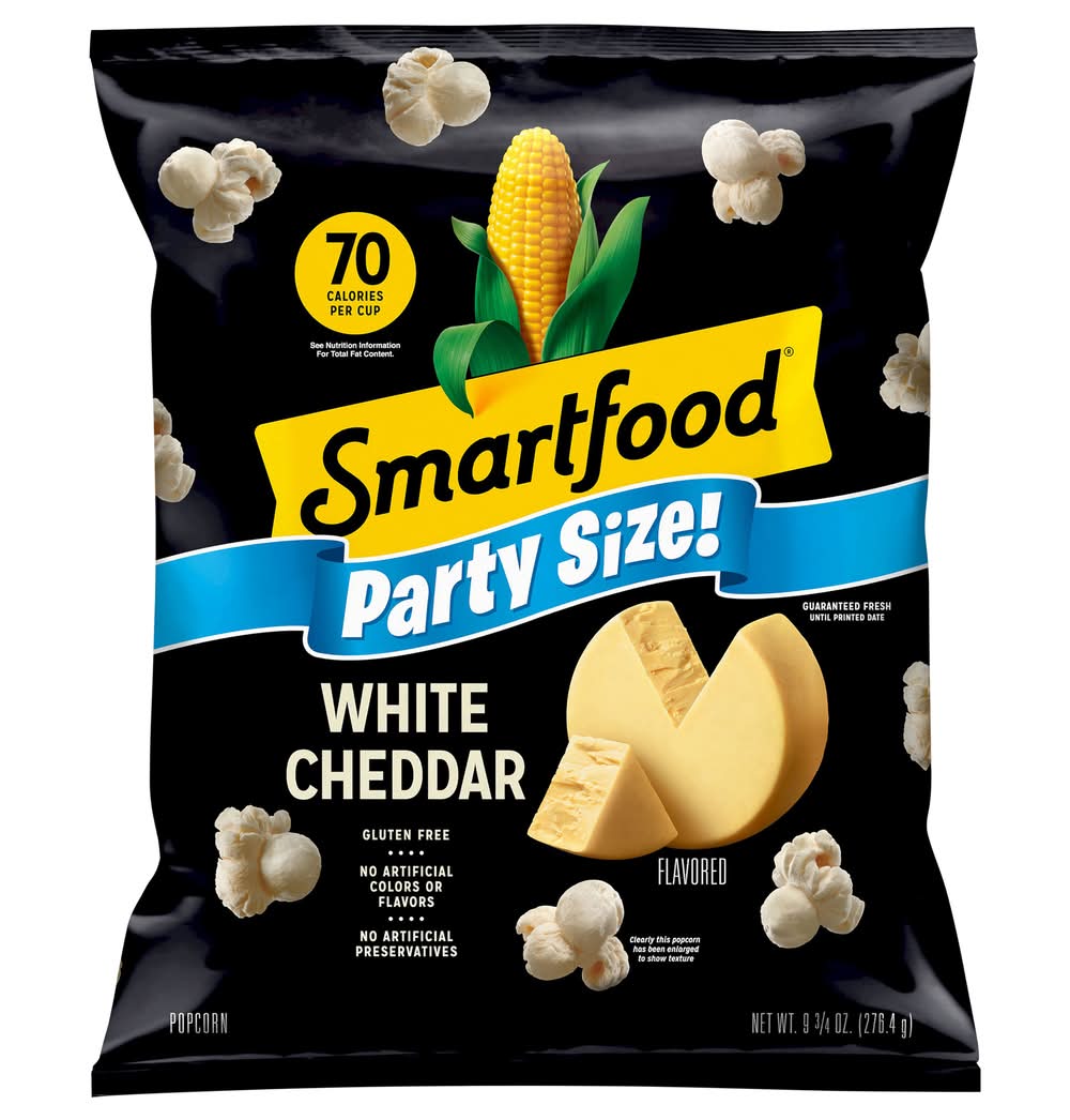 Smartfood Popcorn Party Size, White Cheddar (9.8 oz)