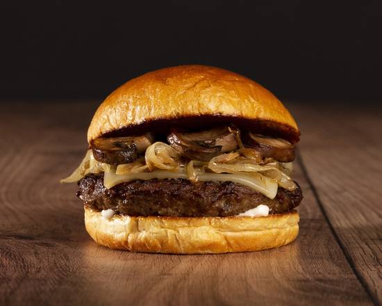 The Mushroom Swiss Cheeseburger