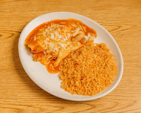 2. Tamale with Rice or Beans