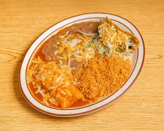 Two Beef or Chicken Enchiladas